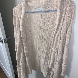 Beige cardigan sweater